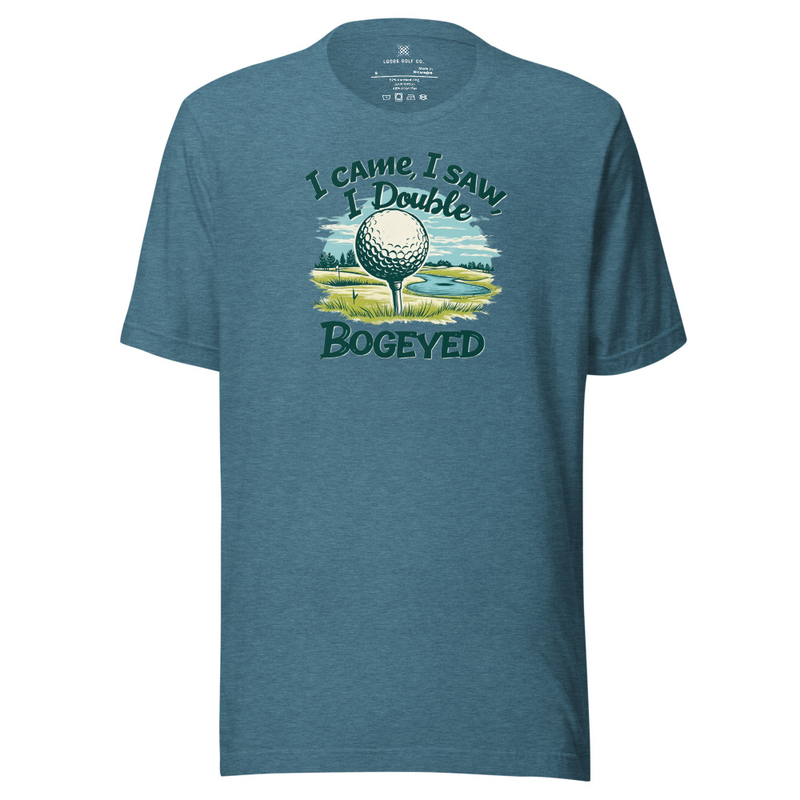 Double Bogey T-Shirt in Heather Deep Teal