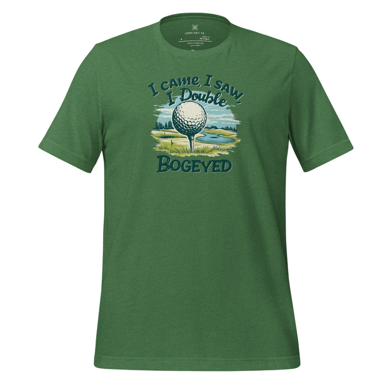 Double Bogey T-Shirt in Heather Grass Green